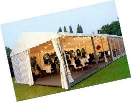 VIP-Zelt auf unserem Firmengelände